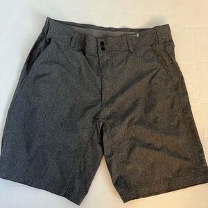 Saxx Gray Flat Front Shorts Versatile synthetic Blend